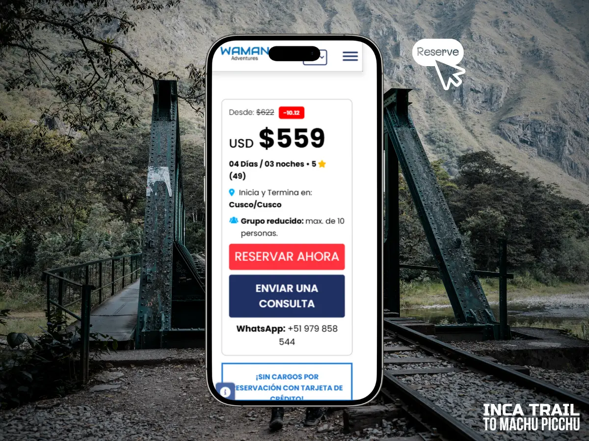 Book the inca jungle│Reservar el inca jungle