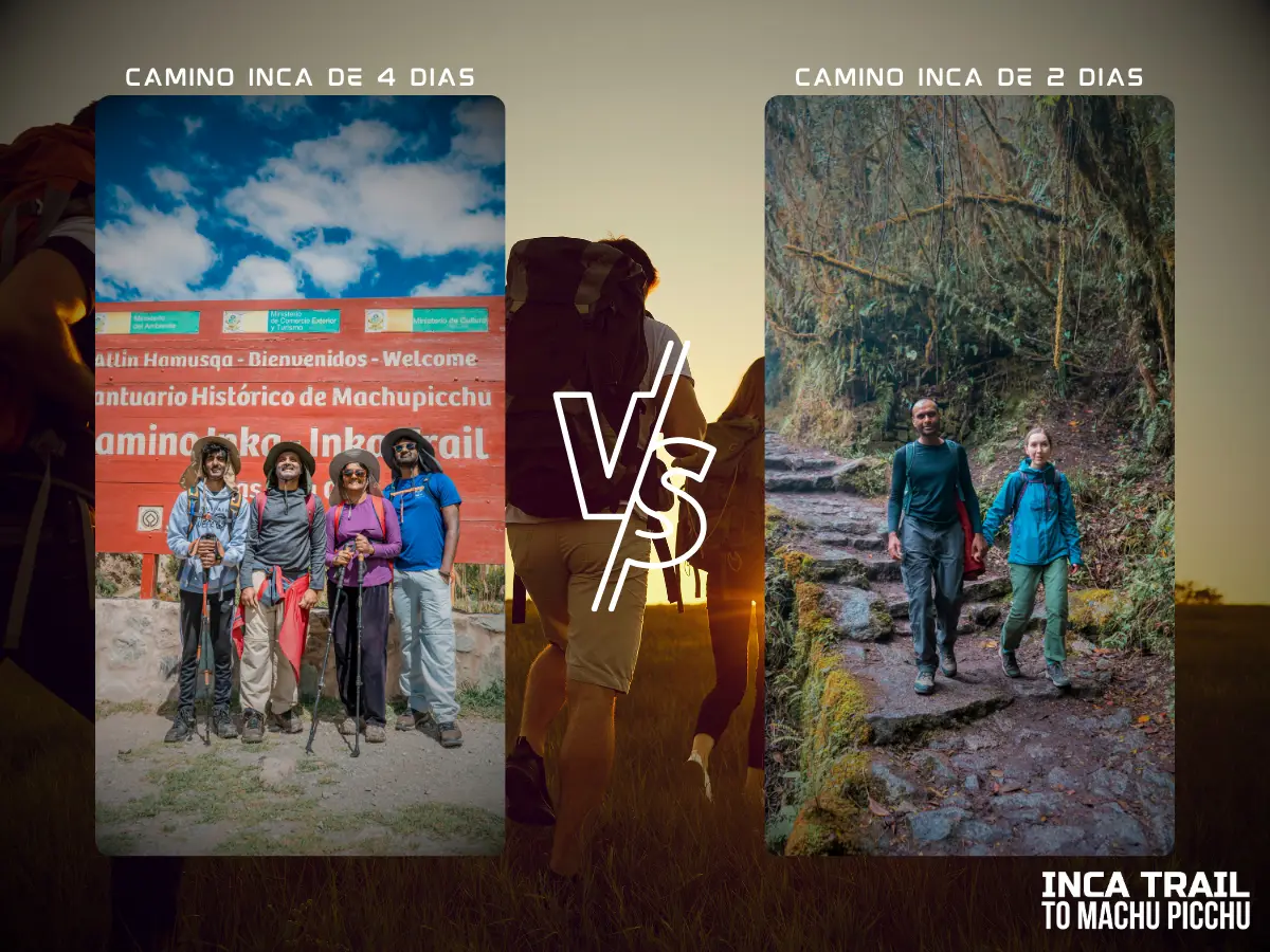 Inca Trail 4 days vs inca trail 2 daysl│Camino inca de 4 dias vs camino inca de 2 dias