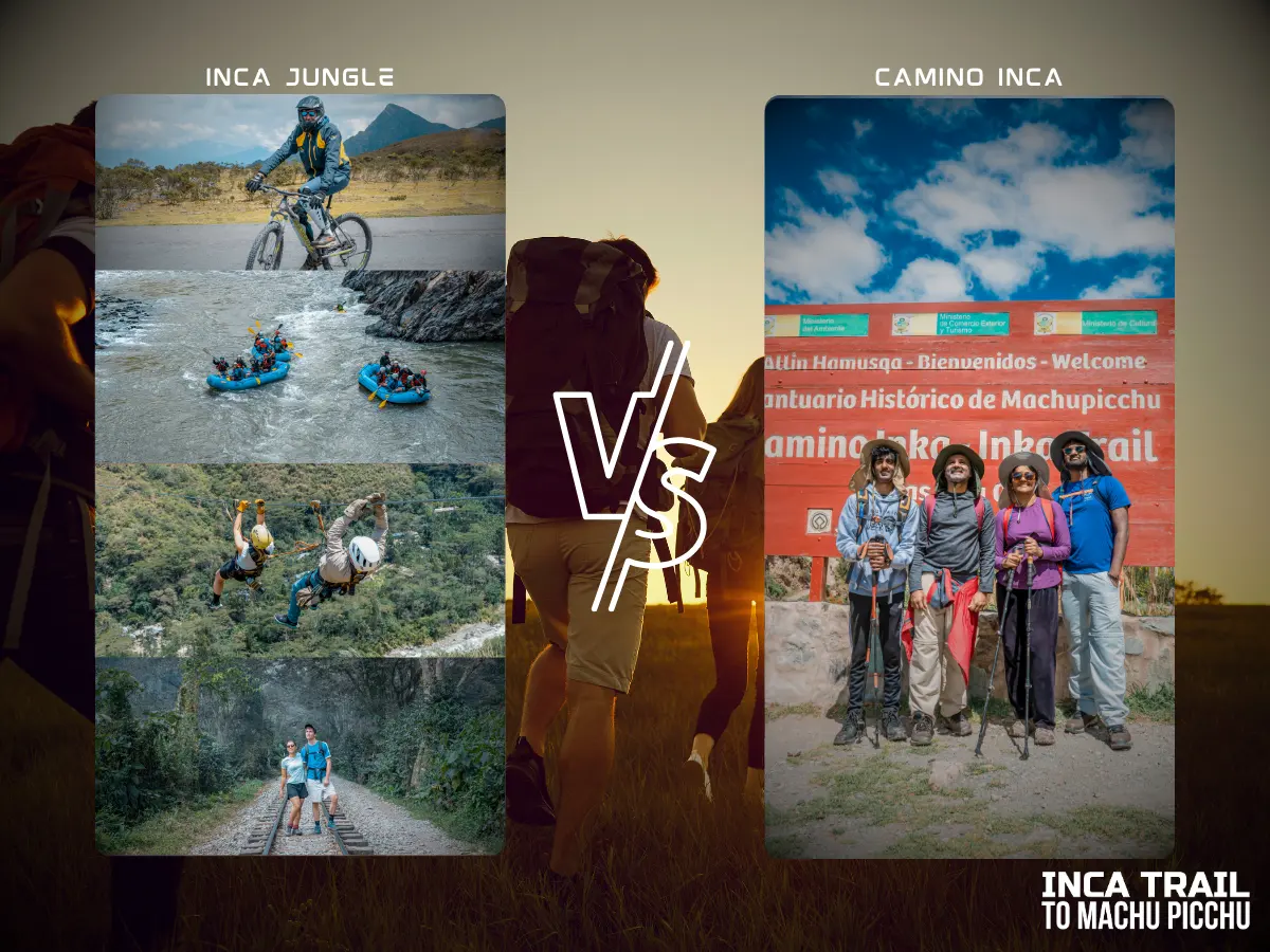 Inca jungle vs inca trail│inca jungle vs camino inca