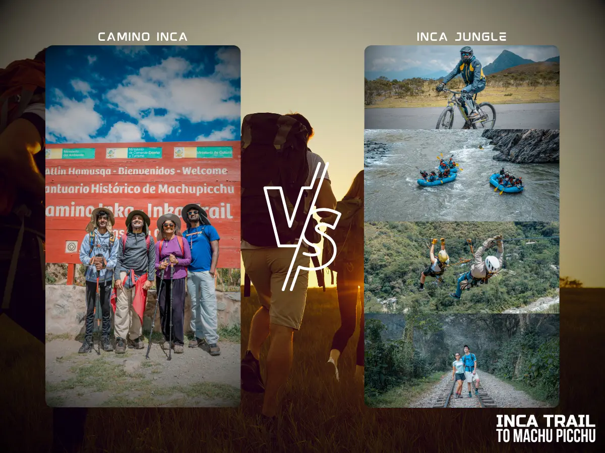 Inca trail vs inca jungle│camino inca vs inca jungle